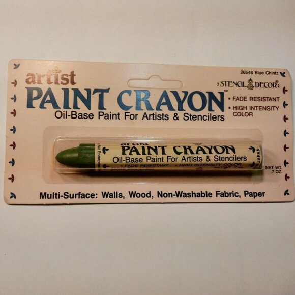 Artist Paint Crayon Blue chintz Oil Base Artist Stenciler 26546 - Picture 5 of 7